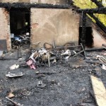 Požár chaty Jiskra-Deštné